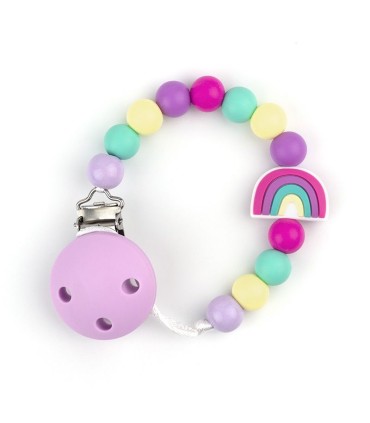 Chupetero arcoiris morado