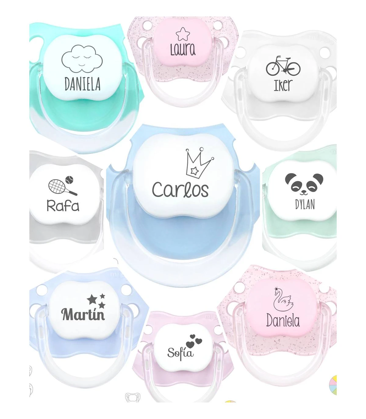 Chupetes Personalizados con Nombre - Productos Bebés