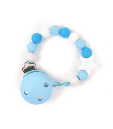 Chupetero estrella azul