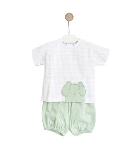 Mudita Perrito verde manga corta