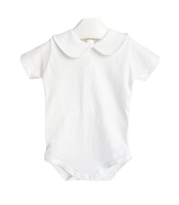 Bodi Lugo redondo blanco manga corta