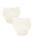 Braguita algodón con volante marfil