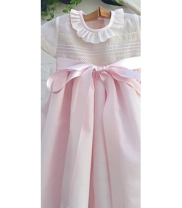 Conjunto 2 pzs de batón y gorro modelo Tebas