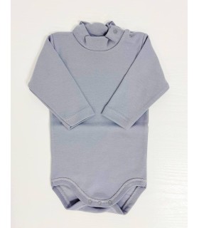 Body cuello cisne manga larga gris