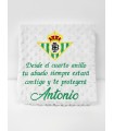 Manta del Betis bordado frase larga y nombre