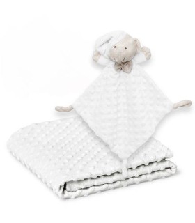 Conjunto manta y dou dou blanco