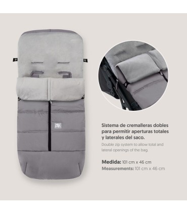 Saco polar universal para silla gris