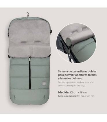 Saco polar universal para silla verde empolvado