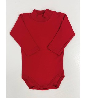 Body cuello cisne manga larga rojo