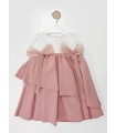 Vestido infantil Skye volante rosa