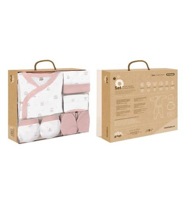 Set 5 piezas modelo osos peluche rosa bebé