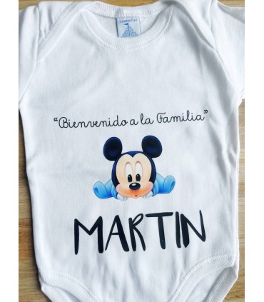 Personalización para bodi con muñeco de disney bebé