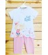 Conjunto de malla this style blanco rosa