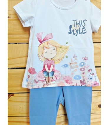 Conjunto de malla this style azul