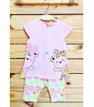Conjunto de malla gatita rosa