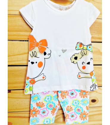 Conjunto de malla gatita blanco