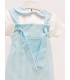 Conjunto peto rallas turquesa