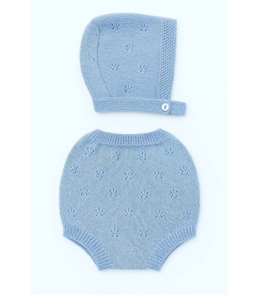 Pack braguita y capota calada azulón