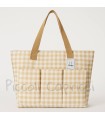 Bolso grande vichi camel con bolsillos