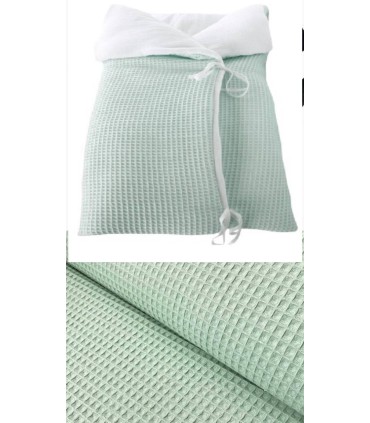 Saco capazo multiusos gofre verde agua