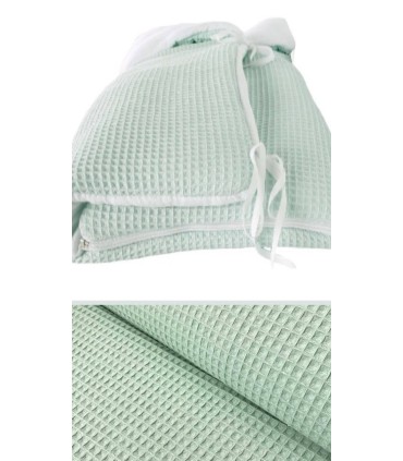 Saco capazo multiusos gofre verde agua