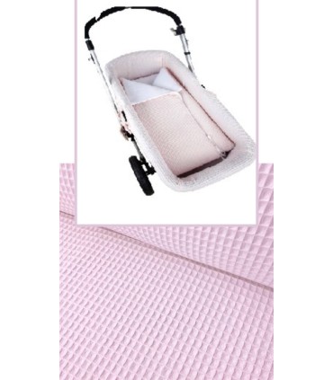 Saco capazo multiusos gofre rosa