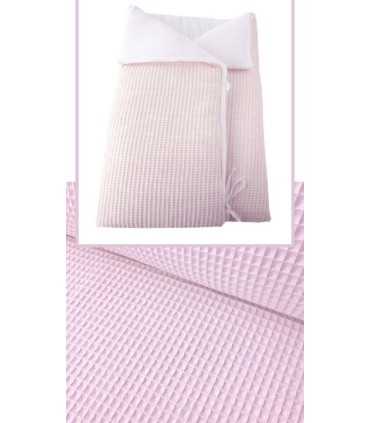 Saco capazo multiusos gofre rosa