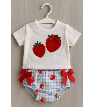 Conjunto baño niña Fresas