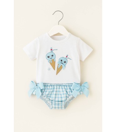Conjunto baño niña Helados