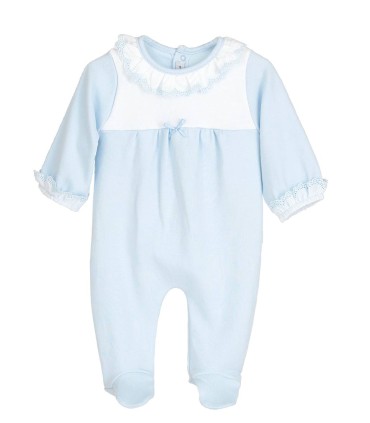 Pelele de algodón Cierzo celeste