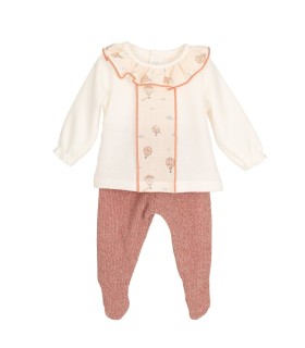 Conjunto polaina Anemoi rosa nude