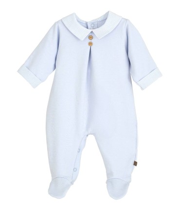Pelele de algodón Lebeche celeste