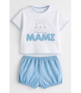 Mudita algodón MAMI azul