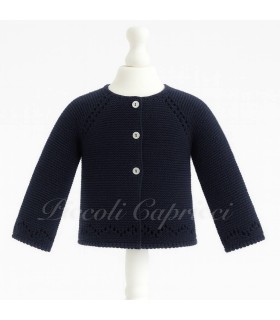 Rebeca larga lana marino