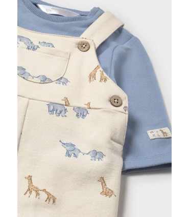 Peto bebe safari con camiseta blue bell