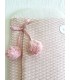 Saco para capazo bebé pompones rosa