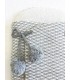 Saco para capazo bebé pompones gris