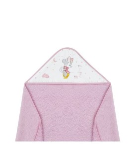 Capa de baño 1 x 1 m Minnie rosa