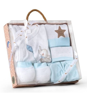 Set regalo Elefantito celeste
