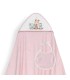 Capa baño con babero 1x1 Animalitos rosa