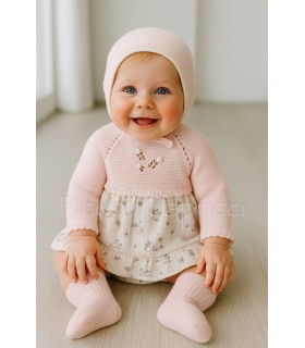 Jesusito con braga y gorro dulce conejito rosa