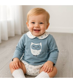 Conjunto bebé unisex buhos