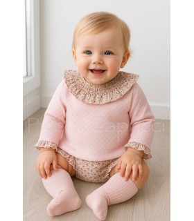 Conjunto bebé liberti rosa bebé