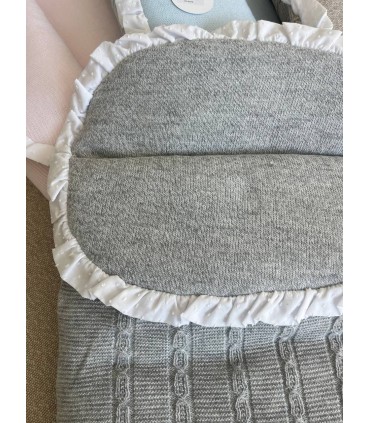 Saco para capazo bebé volante plumeti gris