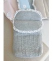 Saco para capazo bebé volante plumeti gris