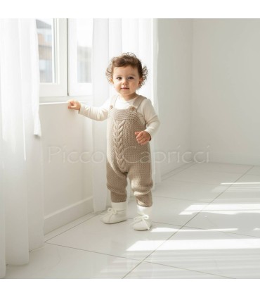 Peto de lana Nápoles camel piedra