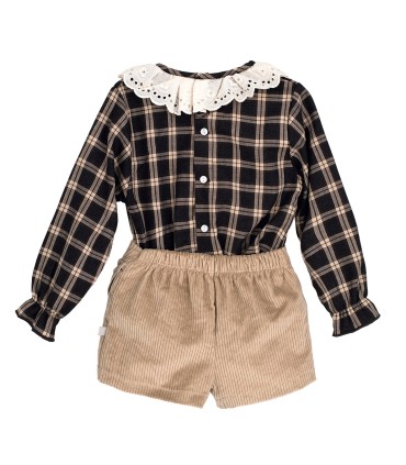 Conjunto camisa y falda tramontana