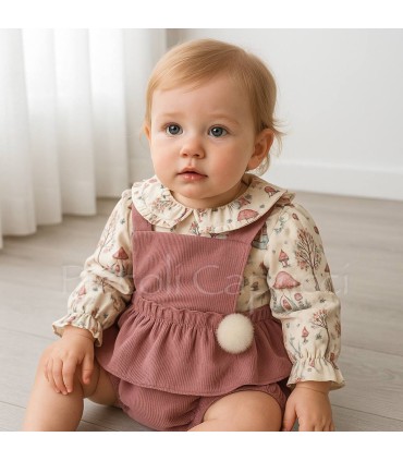 Conjunto bebé ranita y camisa familia maniquí