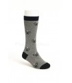 Calcetín estampado raquetas gris