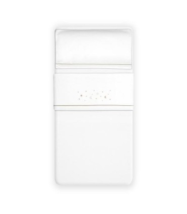 Sabana franela cuna estrellas camel